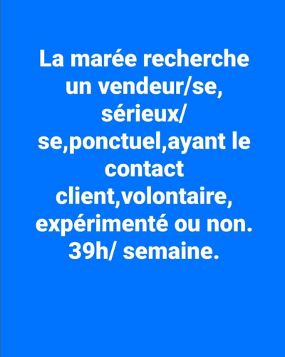 Offre d'emploi !